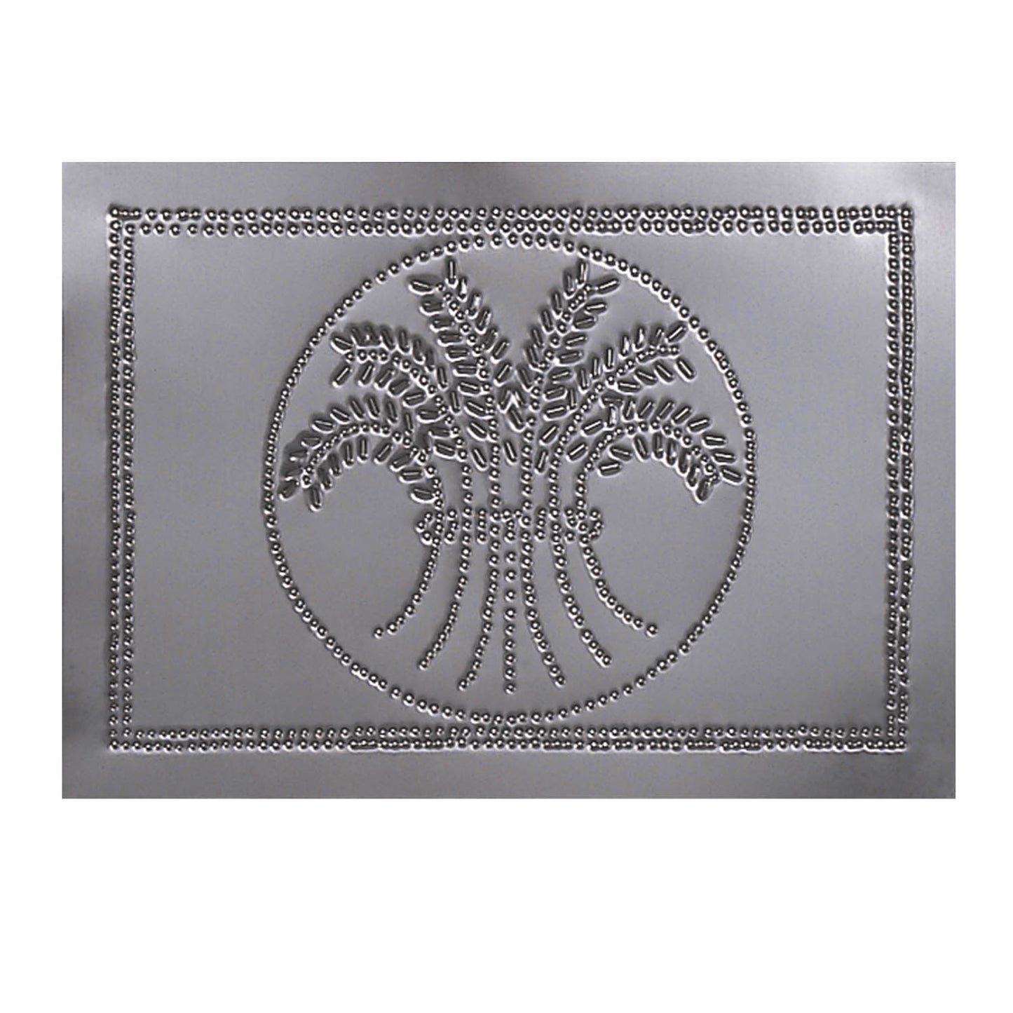Horizontal Wheat Panel in Country Tin