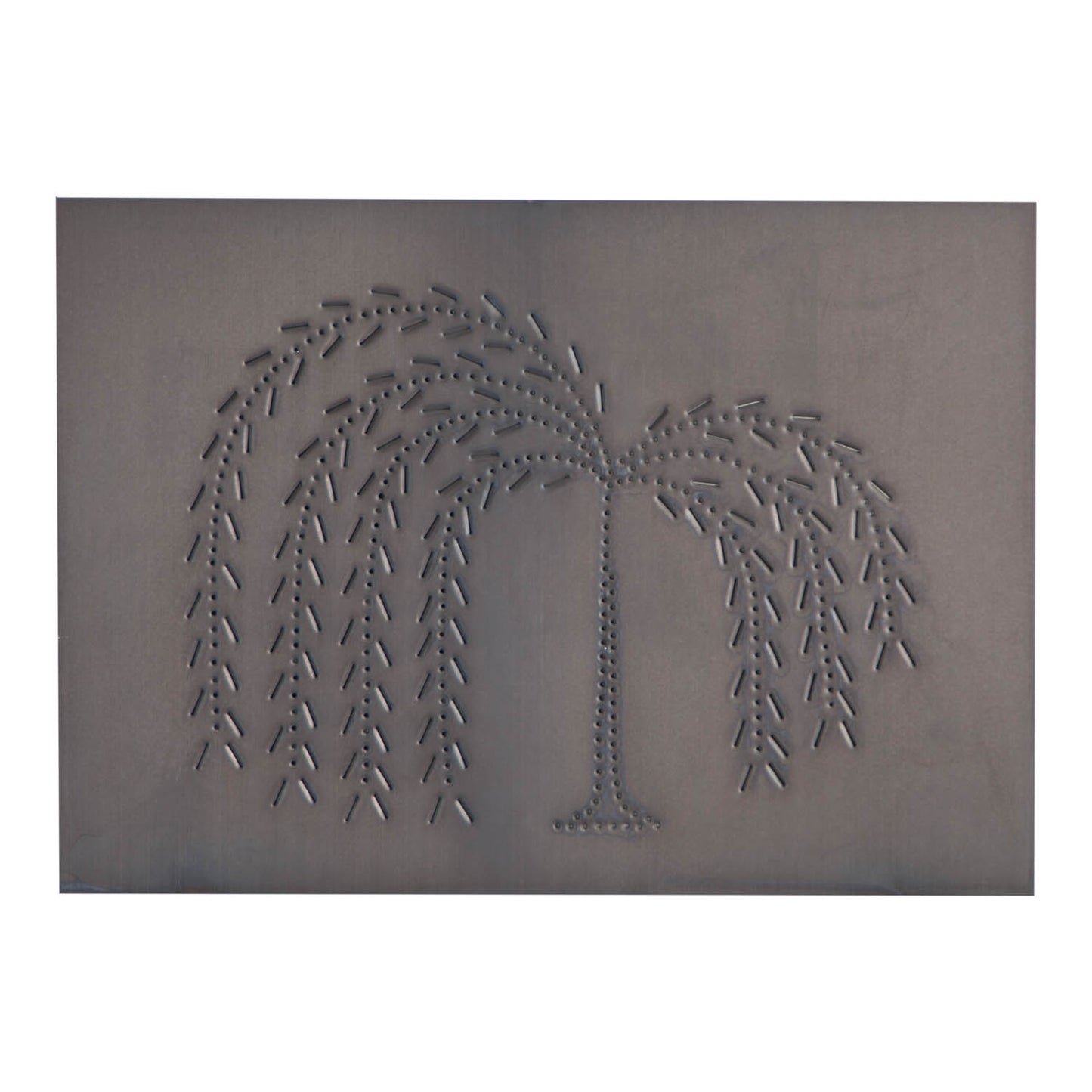 Horizontal Willow Panel in Blackened Tin