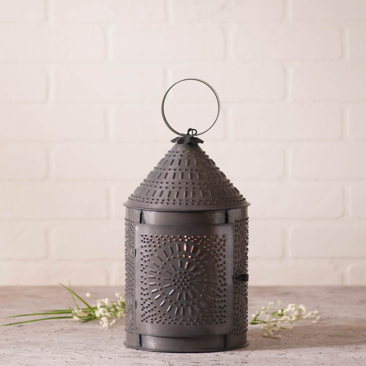 15-Inch Fireside Lantern in Kettle Black