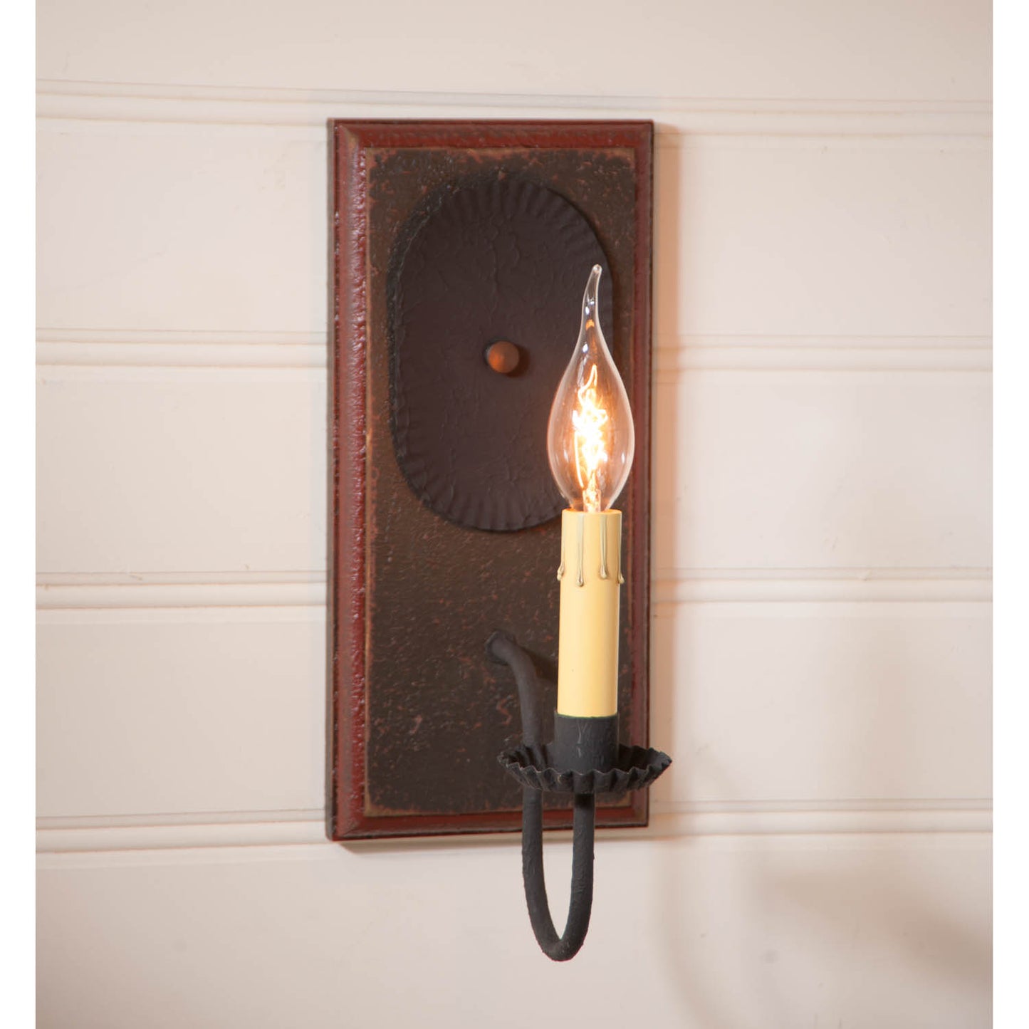 Wilcrest Sconce in Espresso with Salem Brick