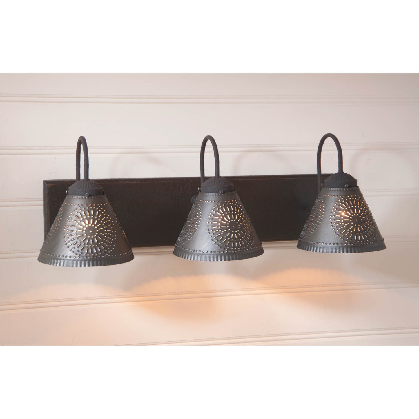 3-Light Crestwood Vanity Light in Black