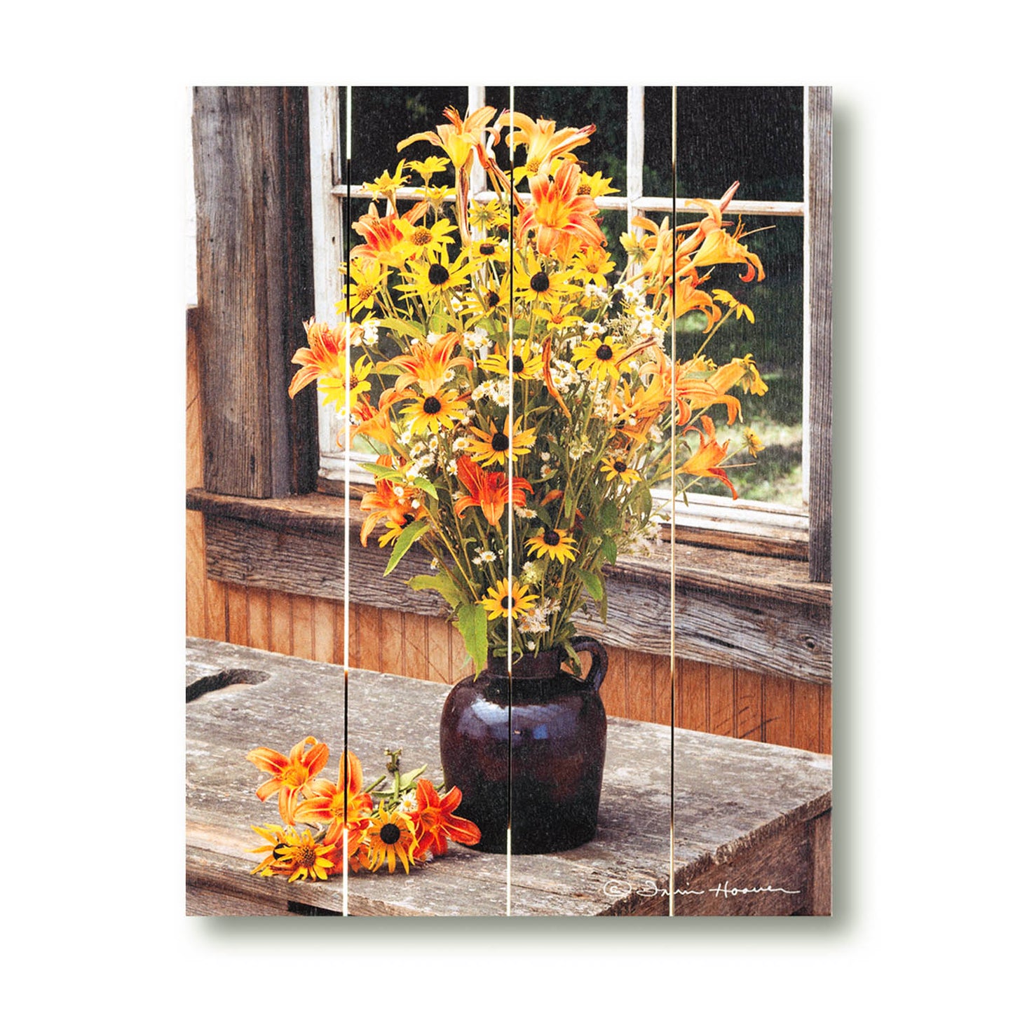 Window Bouquet Pallet Art