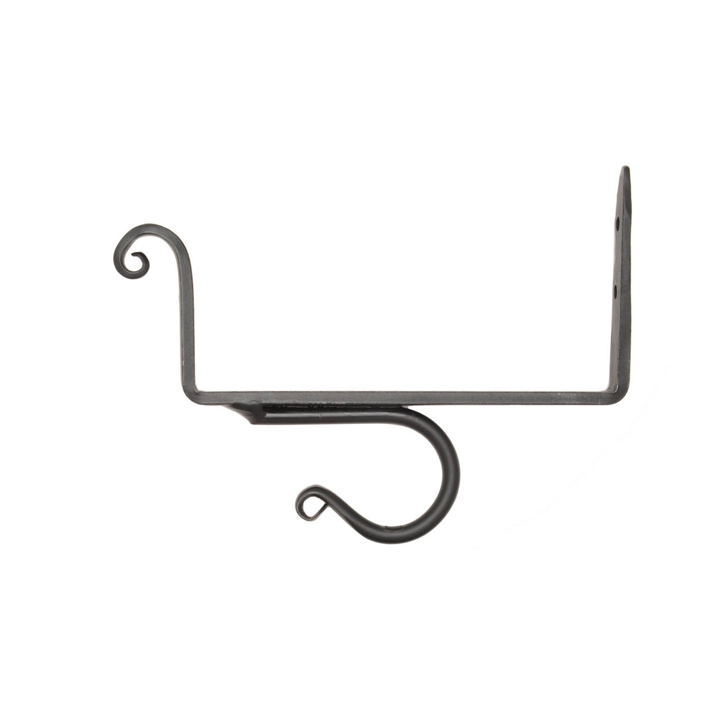 Wrought Iron 6-Inch Shelf Curtain Brackets (Set of 2)