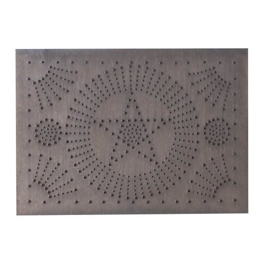 Horizontal Morning Star Panel in Blackened Tin