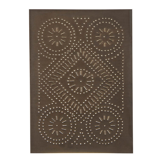 Diamond Panel in Blackened Tin