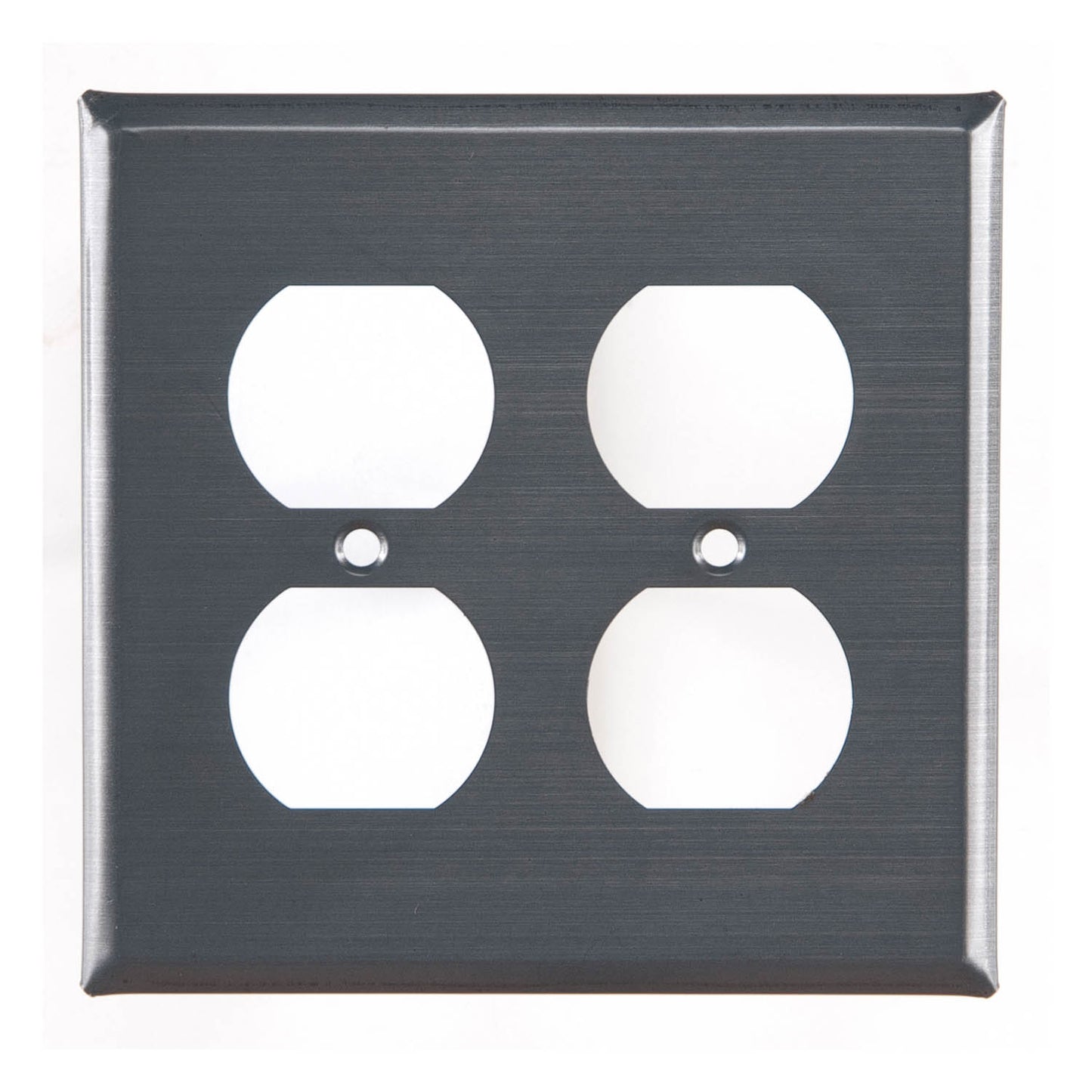 Double Outlet Cover Unpierced in Country Tin