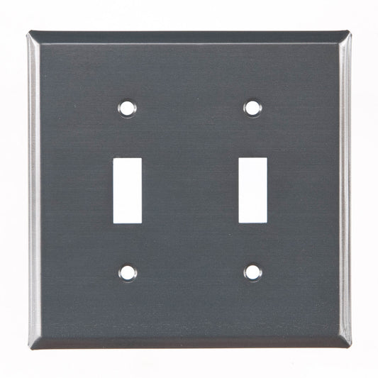 Double Switch Cover Unpierced in Country Tin