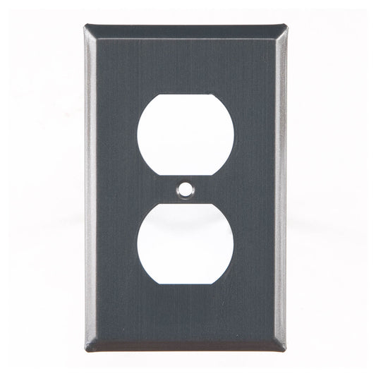 Single Outlet Unpierced Cover in Country Tin