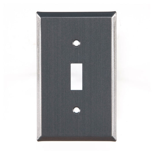 Single Switch Unpierced Cover in Country Tin