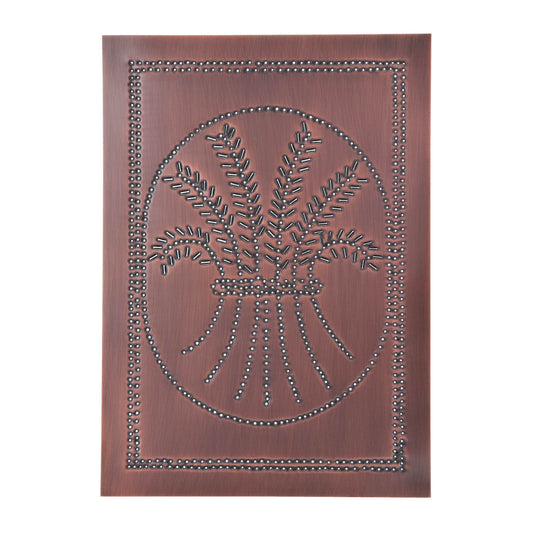 Vertical Wheat Panel in Solid Copper