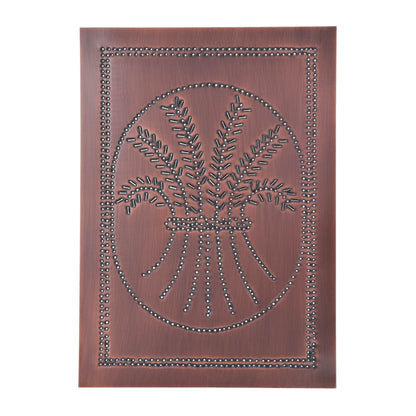 Vertical Wheat Panel in Solid Copper