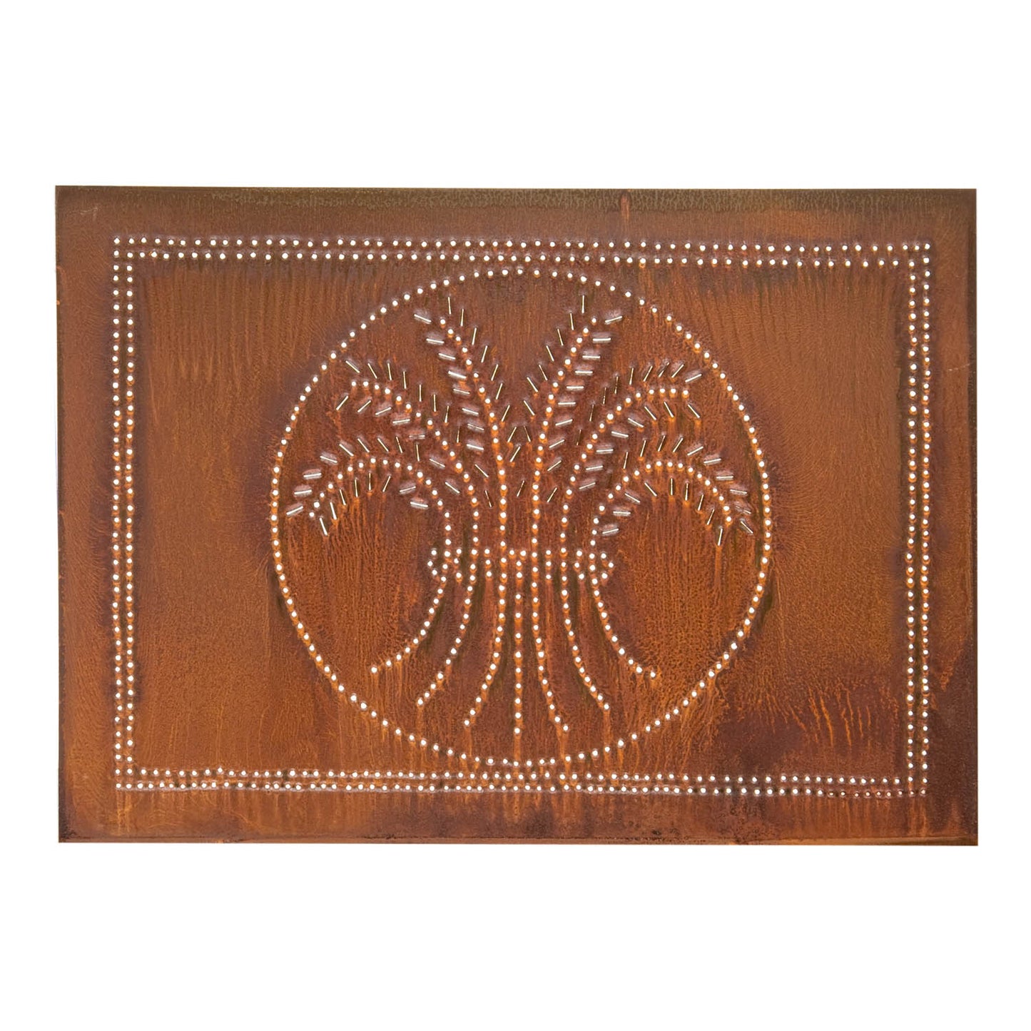 Horizontal Wheat Panel in Rustic Tin