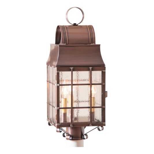 Washington Post Lantern in Antique Copper - 3-Light