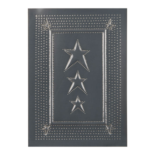 Embossed Star Panel in Country Tin