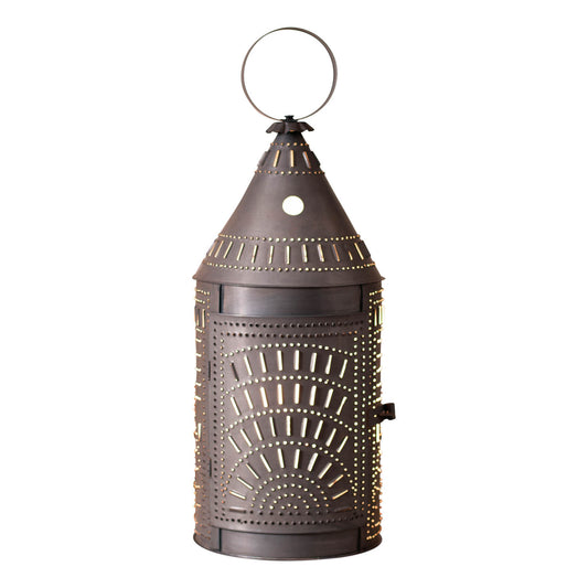 27-Inch Blacksmith's Lantern with Chisel in Kettle Black