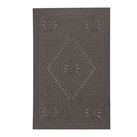 Extended Diamond Panel in Blackened Tin