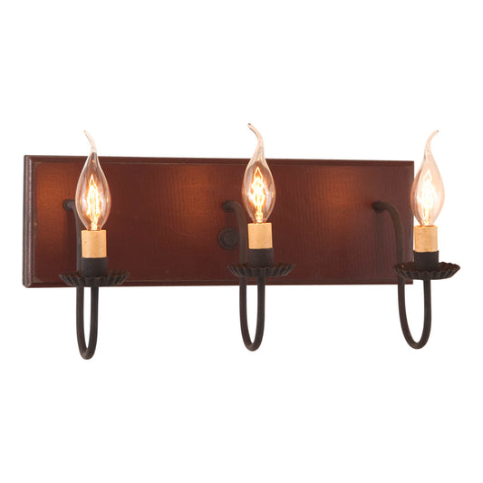 3-Light Vanity Light in Sturbridge Red