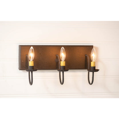 3-Light Vanity Light in Black