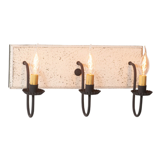 3-Light Vanity Light in Vintage White