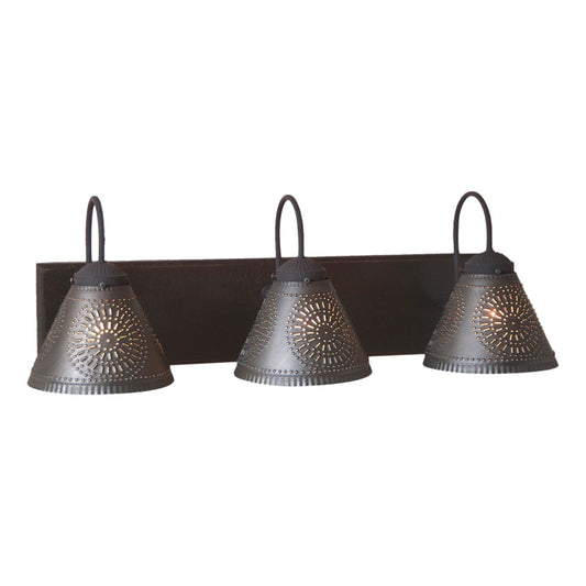 3-Light Crestwood Vanity Light in Black