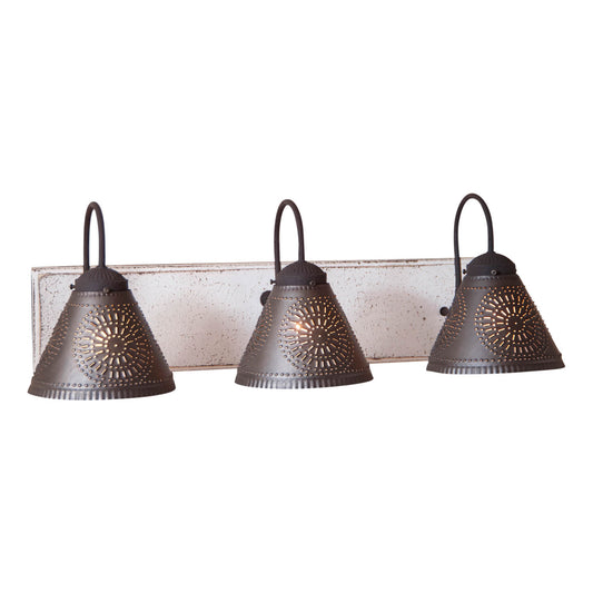 3-Light Crestwood Vanity Light in Vintage White