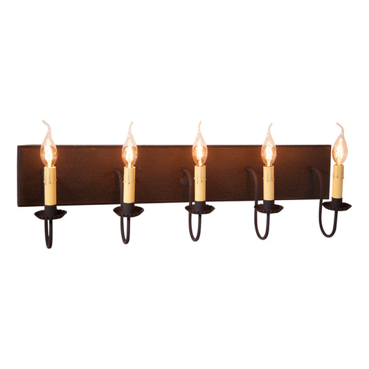 5-Light Vanity Light in Black