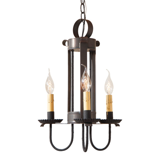 Large Amherst Hanging Light in Kettle Black