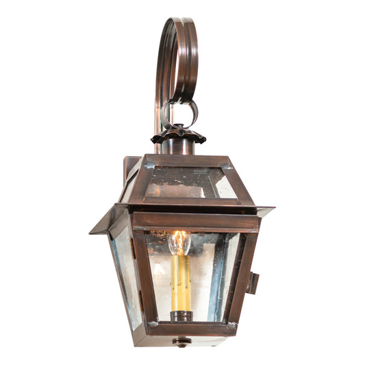Jr. Town Crier Outdoor Wall Light in Solid Antique Copper - 1 Light