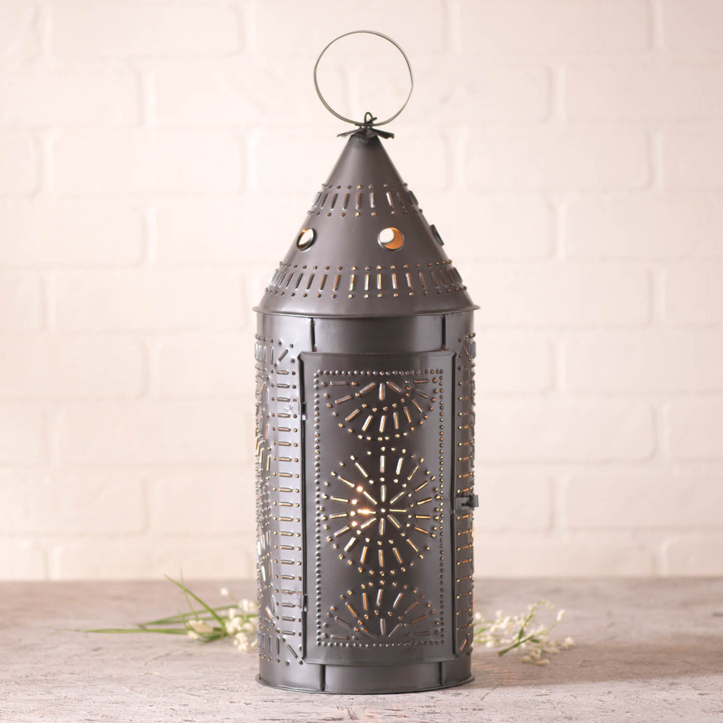21-Inch Lantern in Smokey Black