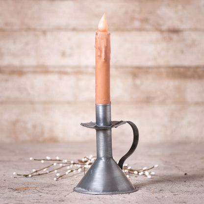 Candle Stand in Antique Tin