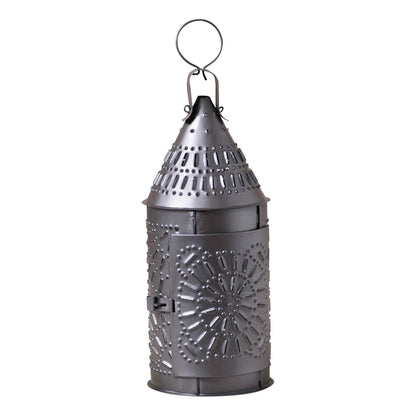 15-Inch Primitive Lantern in Smokey Black